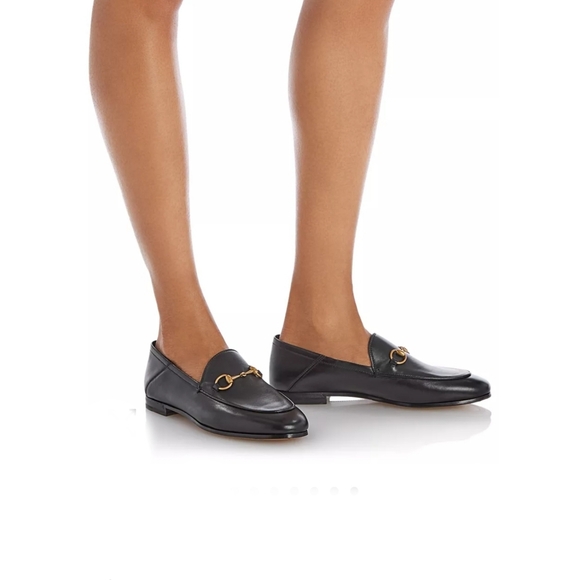 Gucci Brixton Black Leather Horsebit Loafers Womens 6.5 EU36.5 MSRP $1090 - Picture 2 of 16